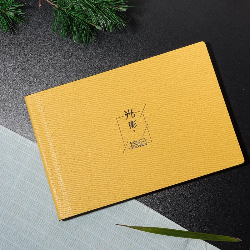 Leather Photo Book Custom Album Production College Students Gathered Commemoration DIY Manual Photo Gallery Scrapbook Paper