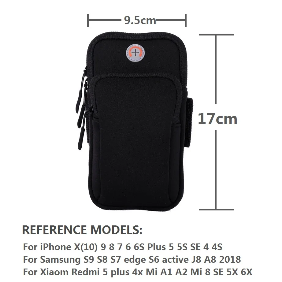 Двойная Сумка для телефона на молнии для samsung Galaxy S10 S9 Plus Note 10 чехол на руку сумка на пояс чехол для samsung A50 A70 A9 A8 J6 J4 EEMIA