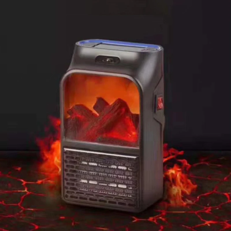 Best Mini Electric Wall outlet Flame Heater EU Plug in Air Warmer PTC Ceramic Heating Stove Radiator Household Wall Handy Fan