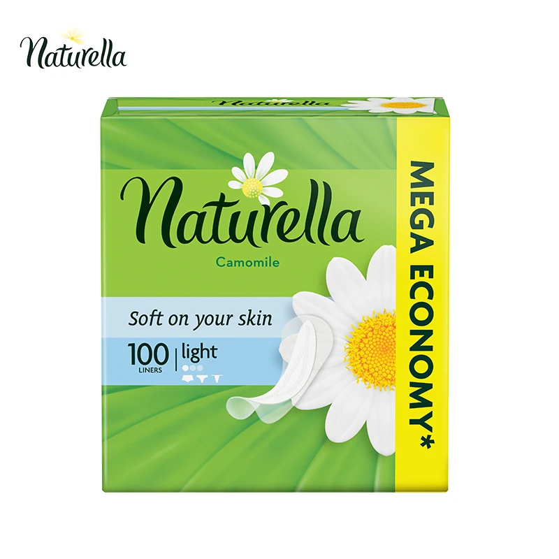 NATURELLA Женские гигиенические прокладки на каждый день Camomile Light 100шт | Красота и