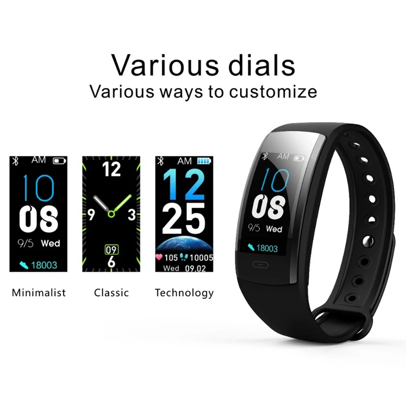 Qs90 Plus Smart Band Bracelet Blood Pressure Heart Rate Monitor Blood Oxygen Monitor Ip67 Fitness Tracker for Andriod Ios