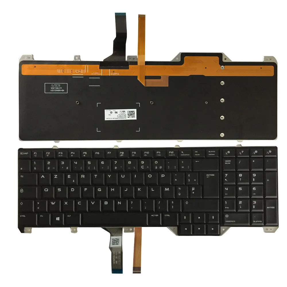 Новая Французская клавиатура для ноутбука DELL Alienware 17 R2 и R3 FR Клавиатура с
