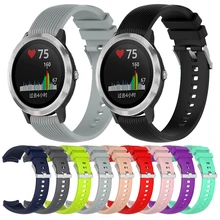 20 мм силиконовый ремешок для Garmin vivoactive 3 тренера музыка/vivomove HR Браслет для Forerunner 645 музыка/245/245 M ремешок для часов