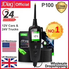 Jdiag power pro p100 nova geração automotivo sistema de circuito elétrico testador para carros e caminhões