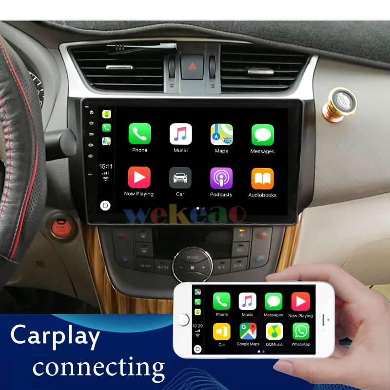  Wekeao Touch Screen 10.1'' Android 9.0 Car Radio Automotivo Car Dvd Player For Nissan Sentra Androi