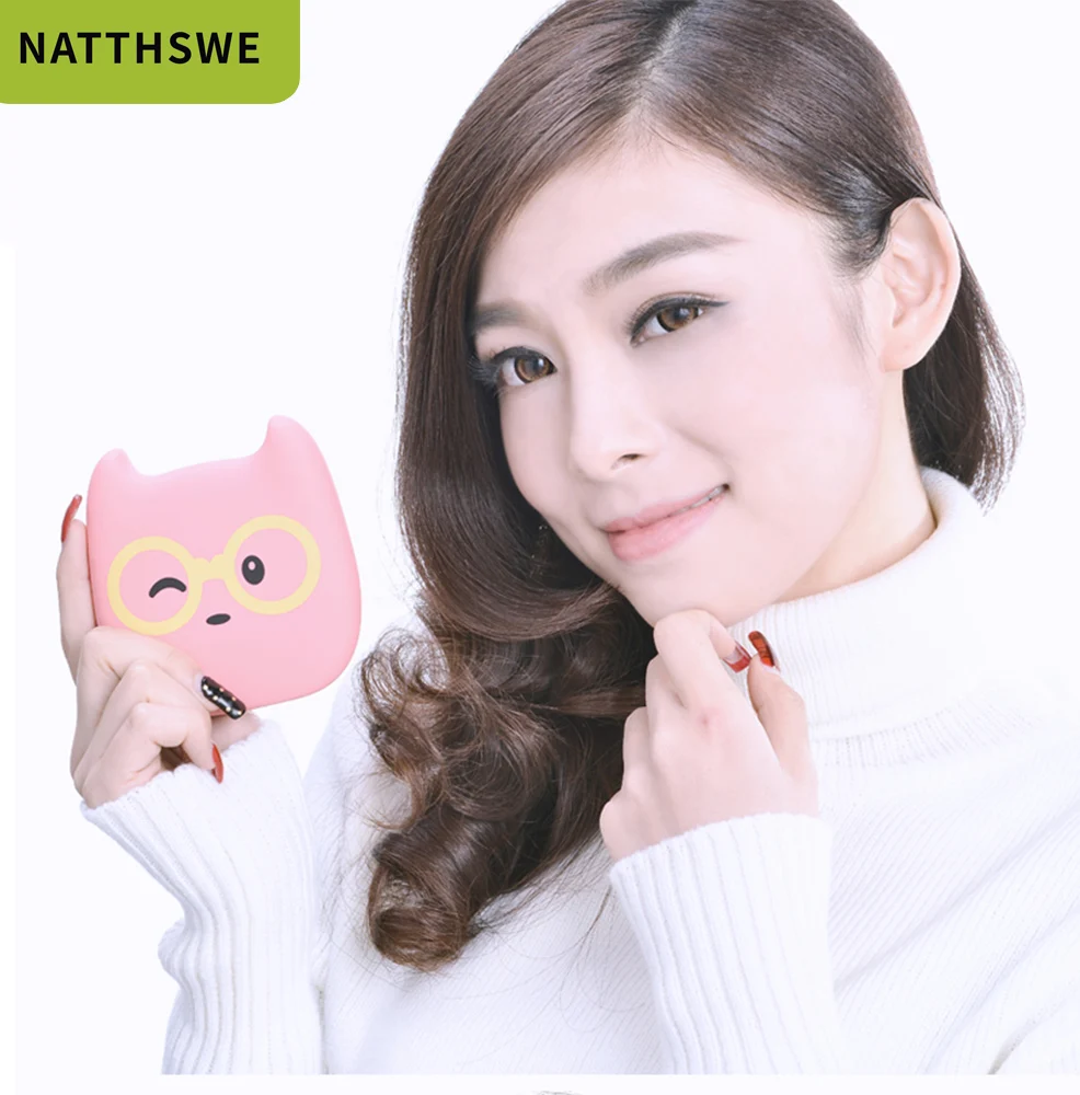 NATTHSWE Mini 3600 мАч портативное зарядное устройство с милым изображением маленького