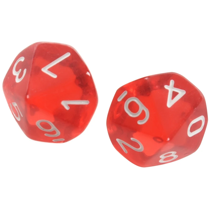 10-Dices D10 Ten Sided Gem Dice Die for RPG Dungeons&Dragons Board Table Games