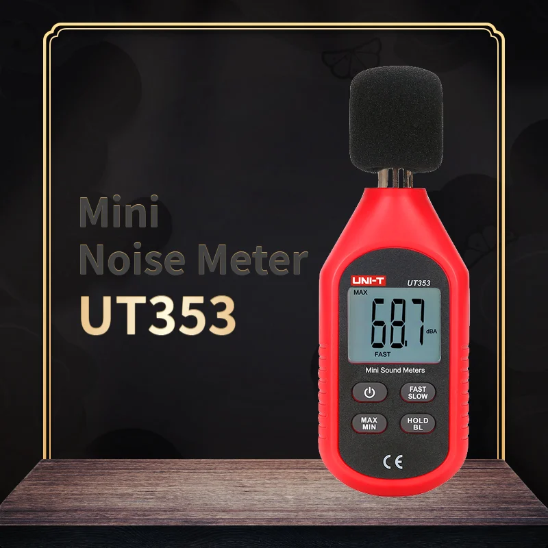 Мини шумомер UNI T UT353 цифровой измеритель уровня звука децибел 30 ~ 130 дБ