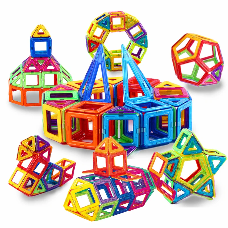 

Big Size 3D Magnetic Designer Construction Set Model & Building Blocks Magnetic Constructor Toys For Children Gift