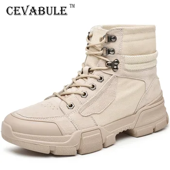 

Cevauble Martin Boots Men's Autumn Winter Boots Antiskid Wear-resistant Outdoor Climbing Boots Thick Bottom Casual Shoe Boot