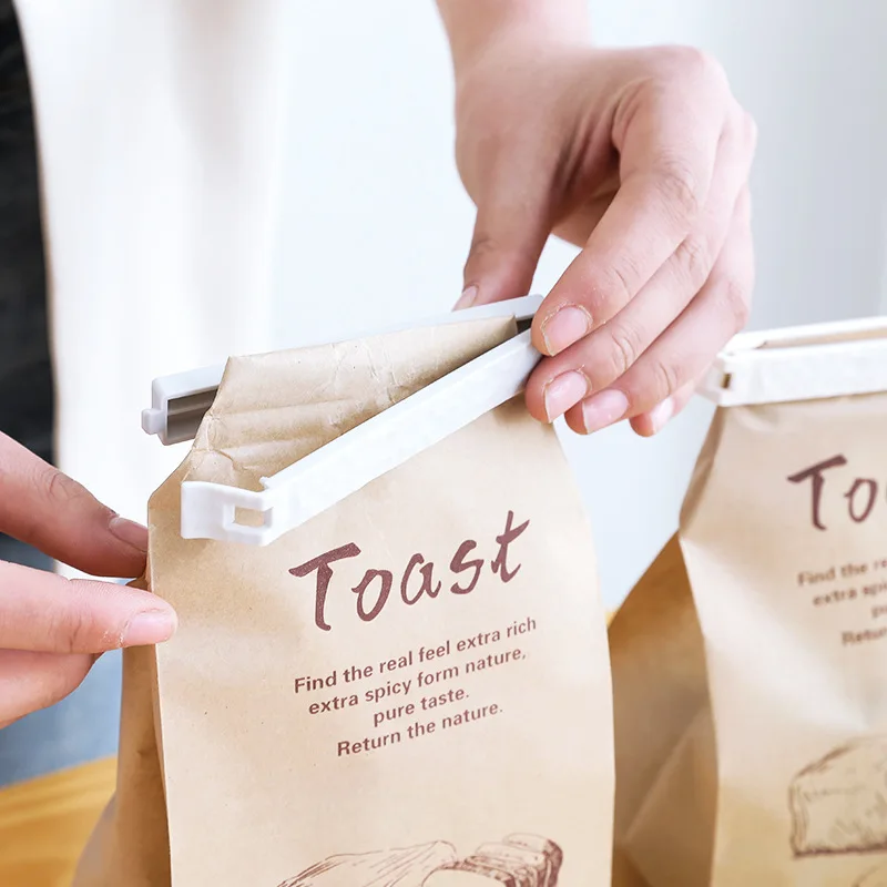 5 шт. бытовой зажим для пищевых продуктов портативный шкафчик для закусок сумки пластиковая сумка Свежий зажим аксессуары для домашнего хранения