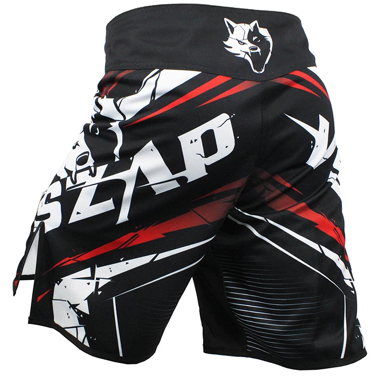 Мужские шорты для бокса VSZAP муай тай с принтом MMA короткие из полиэстера кик гель
