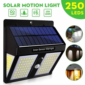 

250 LED Solar Light Outdoor Waterproof PIR Motion Sensor Solar Led Light Outdoor Solar Lamps Garden Light Street lights