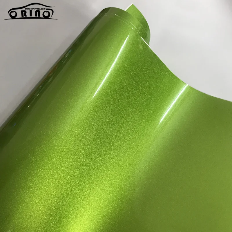 Glitter Diamond Green Vinyl Sticker Wrap-6