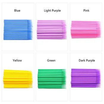 

Colorful Disposable MicroBrush Eyelashes Extension Individual Lash Removing Swab Micro Brush For Eyelash Extension Tools MZS1015