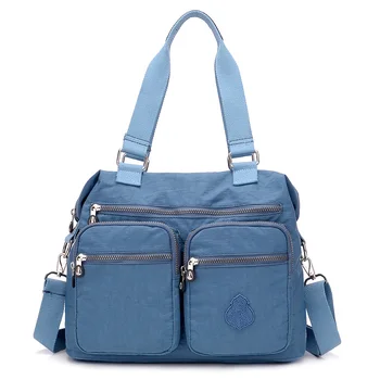 

Fashion Crossbody Bags For Women Handbag Zipper Waterproof Nylon Messenger Bags Casual Shoulder Bag Tote Sac Main Femme Red 2019