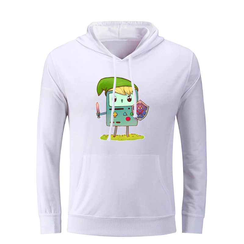 Симпатичные Beemo BMO Adventure Funny Time Hoodie FINN мужские графические толстовки струны пуловер с капюшоном Рождественский подарок - Цвет: icWM1273W