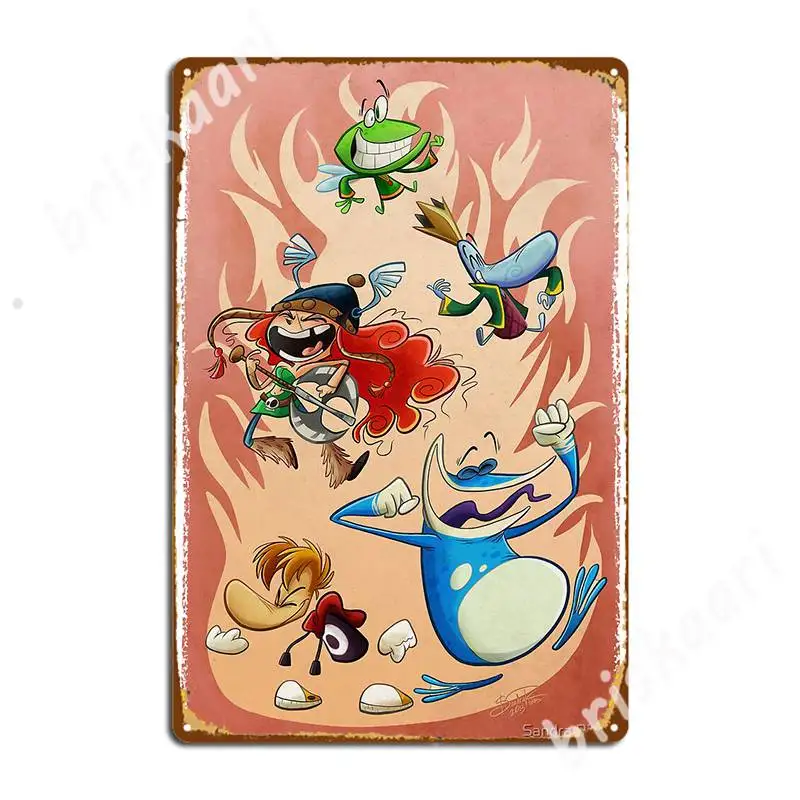 Rayman Legends Metal Signs Wall Decor Murale Cinema Design Tin Sign Poster