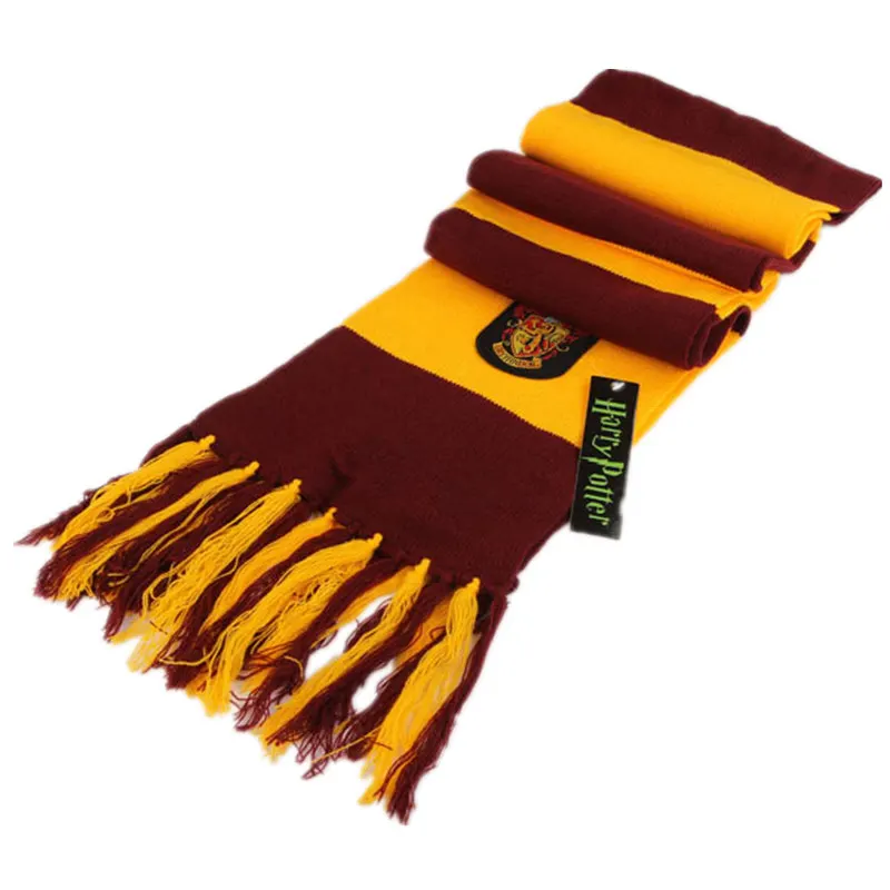 Хэллоуин Гриффиндор шарф Косплей Костюм Гриффиндор Слизерин Ravenclaw Hufflepuff шарф для женщин/мужчин/девочек/мальчиков украшение подарок - Цвет: Gryffindor