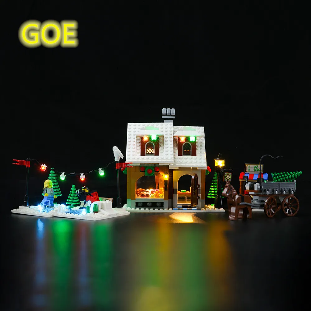 LED Beleuchtungsset für Lego® für Winter Bäckerei 10216 by ledako 