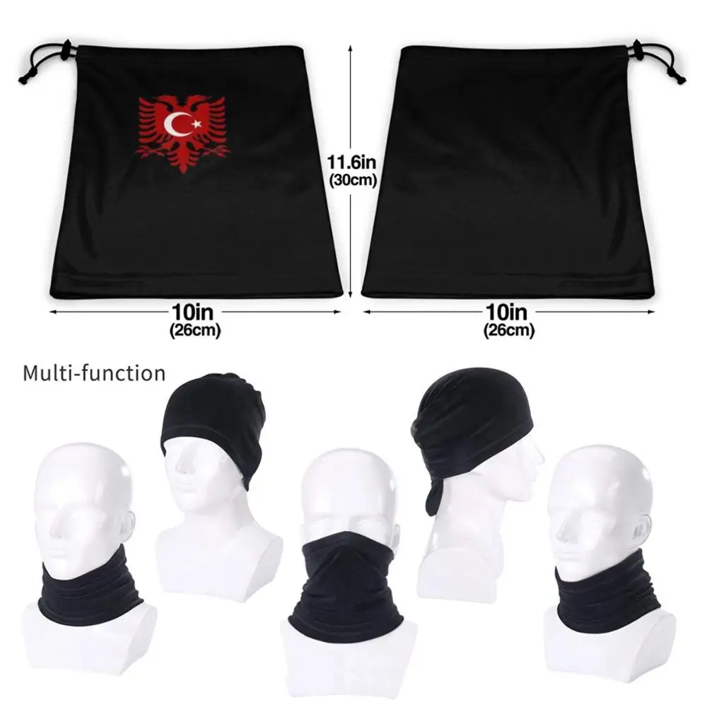 paul smith scarves Face Mask Turkey Albania Flag Cycling Motorcycle Headwear Washable Scarf Neck Warmer Face Mask Kosovo Flag Turkey Turkish head scarf men