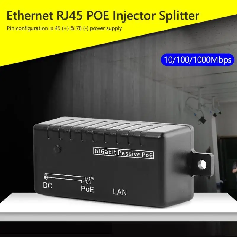 Ethernet RJ45 POE, сплиттер, инжектор 1000 Мбит/с POE, сплиттер, инжектор для ip-камеры POE настенный адаптер модуль аксессуары
