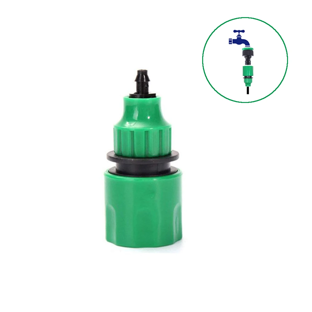 

5pcs Garden Water Quick Connector 1/4 Inch And 3/8 Inch Hose Barbed Connector Irrigation System Faucet Pipe Fittings