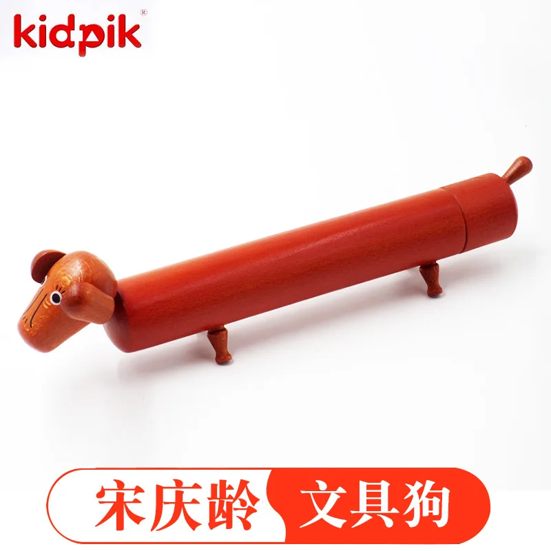 Kidpik Детские Друзья креативная канцелярская ручка с украшением модель контейнера Soong Ching Ling канцелярские принадлежности собака настольная деревянная ручка C