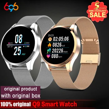 

696 Q9 Smart Watch Waterproof Message Call Reminder Smartwatch Men Heart Rate monitor Fashion Fitness Tracker Wristwatch Women