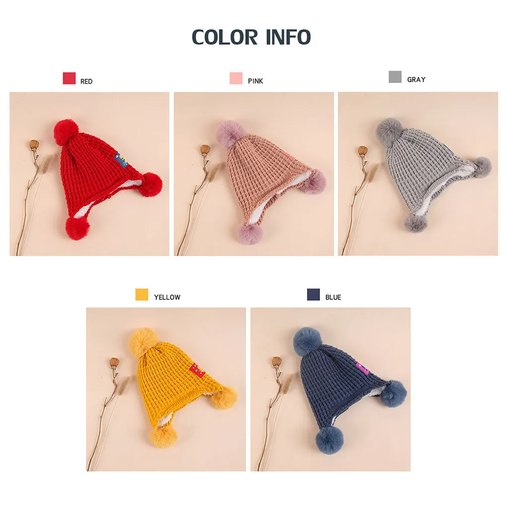 Lovely Hats For Newborns knitting Fitted Newborn Photography Props Winter Warm Solid Hat Baby Baby Hat Winter шапка детская