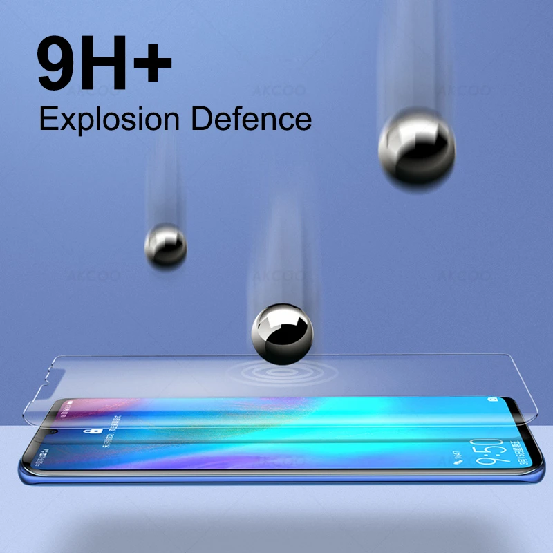Akcoo mate 30 Pro Защитная пленка для экрана, ультрафиолет, полностью проклеенное закаленное стекло для huawei mate 30 Pro, стеклянная пленка P30 Pro, стеклянная крышка для экрана