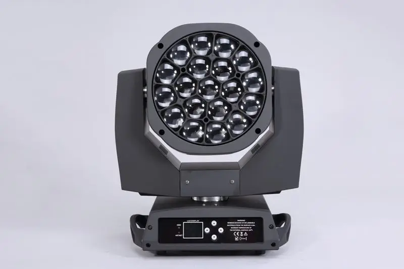 E-4pcs Bee Eye Led 19x15 Вт RGBW 4 в 1 Четырехцветные светодиодные увеличение луча, моющаяся движущаяся головка, Dj Дискотека, сценическое освещение