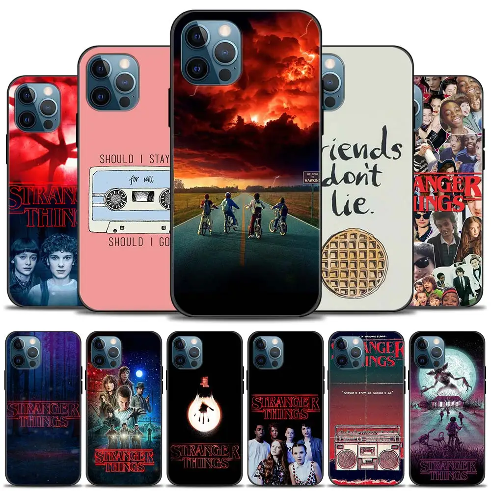 Чехол для телефона с постером из сериала очень странные дела iPhone 12 Pro Mini 11 Max XR XS MAX 7