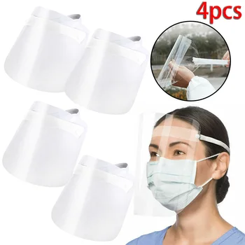 

1/2/4/6/10pc Transparent Safety Faceshiel Full Face Cover Protective Film Tool Face Eyes Protector Safety