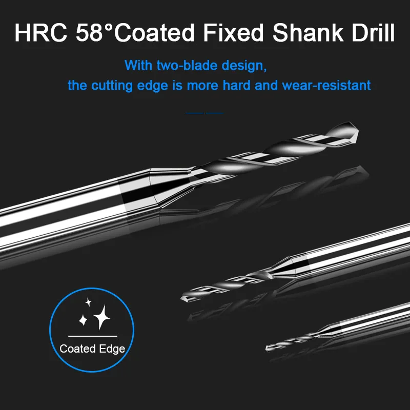 Carbide Alloy Drill Tungsten Steel Hard Stainless Twist Bit D3 shank micro-diameter Solid Monolithic Metal Drill For CNC Machine