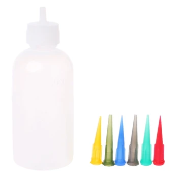 

5PCS Jam Painting Squeeze Bottles With 35 Nozzles Cake Decor 50ML Baking Pastry