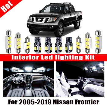 

For 2005-2019 Nissan Frontier White car accessories Canbus Error Free LED Interior Light Reading Light Kit Map Dome License Lamp