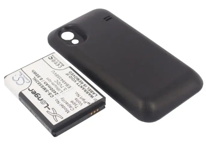 Cameron sino 2400 мАч батарея для SAMSUNG GT-S5830 S5830i S5830T S5830T Galaxy S Min EB494358VU мобильный, Смартфон батарея