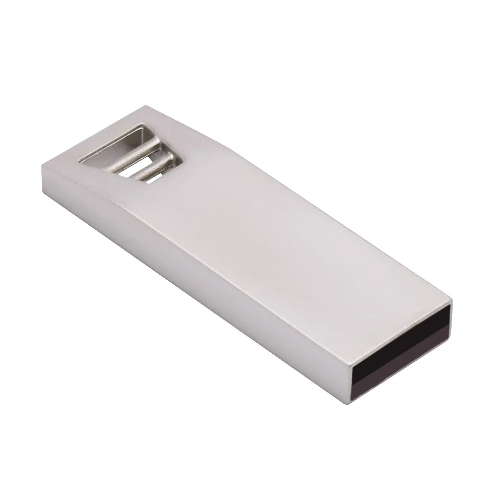 USB 2 0 флеш накопитель Серебристые Металлические флешки накопители 32 Гб