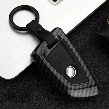 Cover chiate/telecomando per BMW 1 2 3 4 5 6 7 Serie X4 X1 x3 X5 X6 F30 F34 F10 F07 F20 G30 F15 F16 E60 - Di modo di trasporto In fibra di Carbonio Auto Chiave A Distanza Della Copertura di