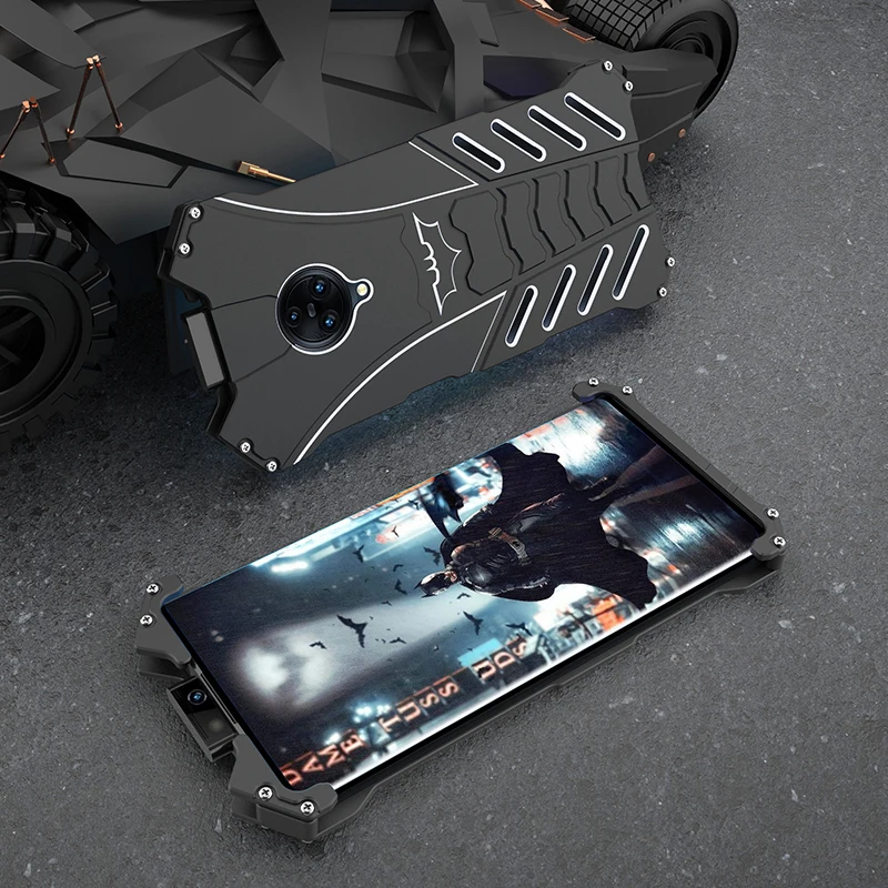 Роскошные элементы Бэтмена алюминиевая металлическая крышка для Vivo NEX 3 тонкая твердая Противоударная задняя крышка Крышка для Vivo NEX 3 5G чехол для телефона Nex3