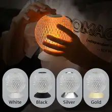 Italian Crystal Battery Desk Lamp USB Touch Sensor Bar Light Decor Restaurant Table Lamps Romantic Nightlight Fixture Bed Lamp
