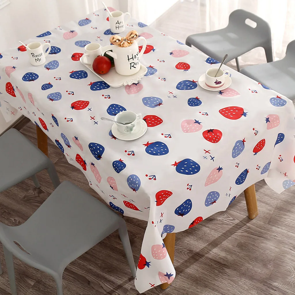 

Waterproof and Oil Proof Table Cloth For Kitchen Decorative Dining Table Cover Party Table Cover Tablecloth Desk Cloth Covers
