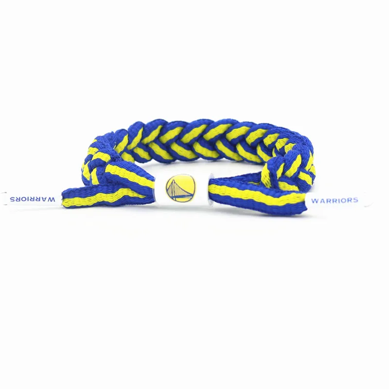 12pcs high quality cotton size adjustable wristband basketball sports bracelet shoelace bangle as irving fans gift - Окраска металла: Титановое покрытие