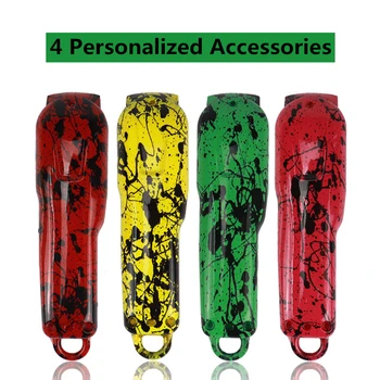 

2Pcs Inkjet Camouflage Hair Clipper Housing Cover Set Barber Hair Clipper Accessories Push-Shear Modified Shell Cover Kit G0817