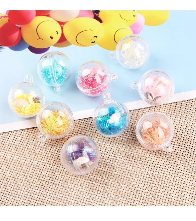 

1pc Ins Marine Diamond Space Ball Conch Ball Key Ring Ring Pendant Handmade Diy Keychain Drop Earring Spendants Jewelry Making