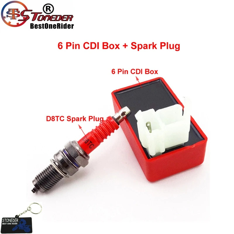 STONEDER зажигания AC CDI коробка свеча зажигания D8TC для 150cc 200cc 250cc двигателя китайский квадроцикл питбайк мотоцикл
