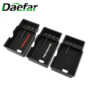 

For Jeep Renegade 2015 2016 2017 2018 2019 Accessories Car Central Armrest Storage Box Auto Container Glove Organizer Case