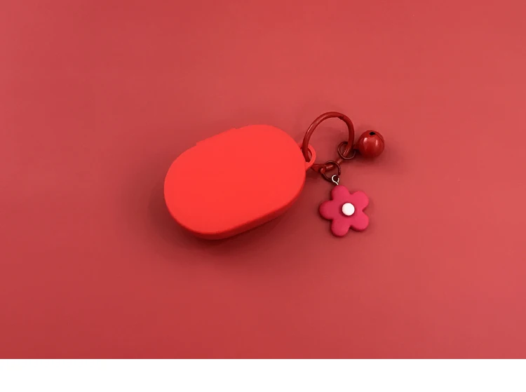 Брелок "Цветок" чехол для наушников с крючком для Xiaomi Redmi AirDots чехол беспроводной Bluetooth наушник чехол s Мягкий чехол+ кольцо