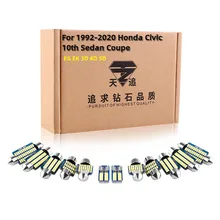 

Auto LED Interior Light Kit For 1992-2020 Honda Civic EG EK 3D 4D 5D 10th Sedan Coupe Hatch Map Dome License Lamp